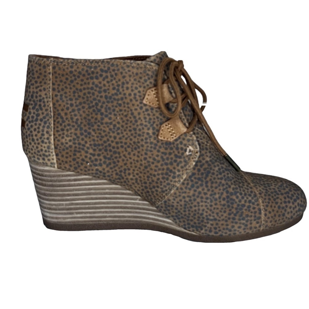 Toms Women's Kala Suede Wedge Bootie, Size 9 - Picture 1 of 11